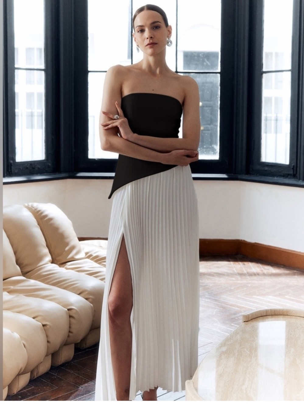 Commence Pleated Dress